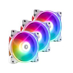 ID-COOLING ZF-12025-ARGB-TRIO-SNOW 50.5 CFM 120 mm Fans 3-Pack