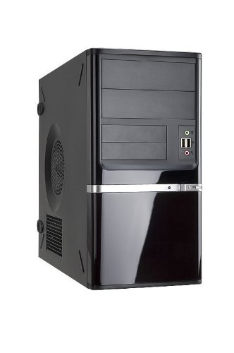 In Win IW-Z638T.CQ350TBL MicroATX Mini Tower Case w/350 W Power Supply