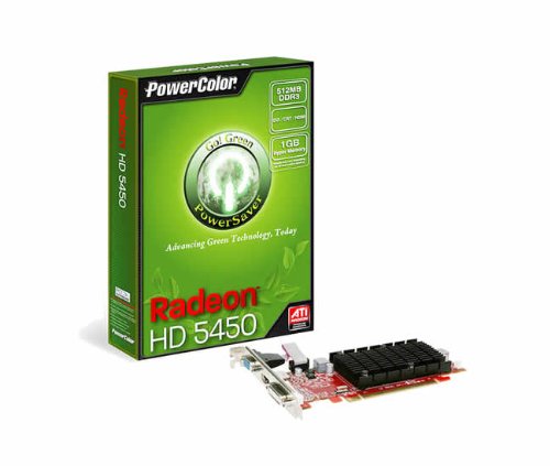 PowerColor AX5450 512MK3-SHV6 Radeon HD 5450 512 MB Graphics Card