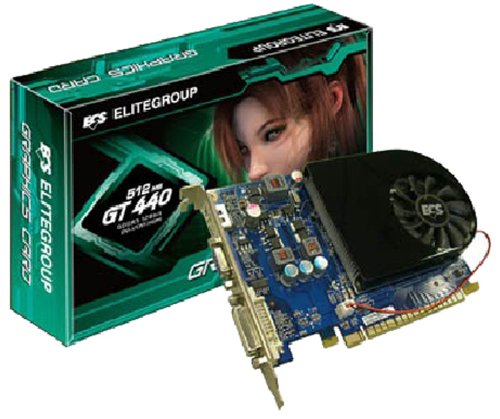 ECS NGT440-512QI-F1 GeForce GT 440 512 MB Graphics Card