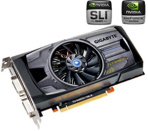 Gigabyte GV-N460D5-768I-B GeForce GTX 460 768 MB Graphics Card