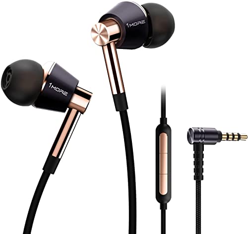 1MORE Triple Driver (Black/Gold) In Ear With Microphone