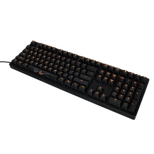 Ducky DK9008 Shine 3 Orange LED Backlit (Red Cherry MX) Wired Standard Keyboard