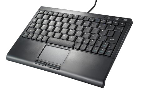 SolidTek KB-3410BU Wired Mini Keyboard With Touchpad