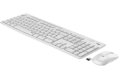 Logitech MK295 Silent Wireless/Wired Standard Keyboard With Optical Mouse