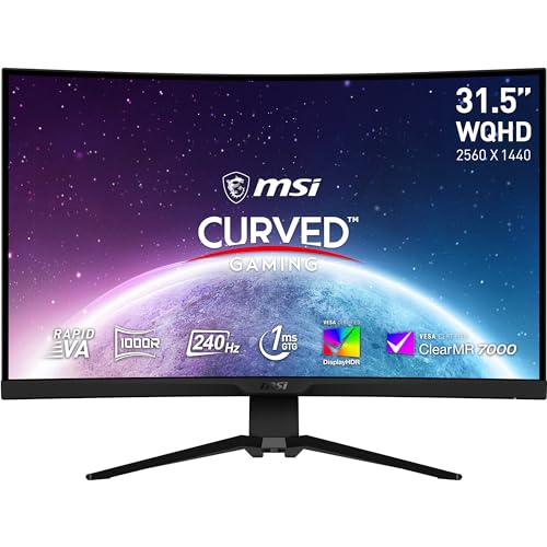 MSI MAG325CQRXF 31.5&quot; 2560 x 1440 240 Hz Curved Monitor