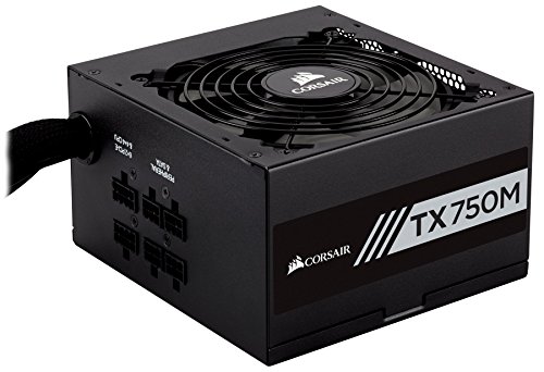 Corsair TX750M Gold 750 W 80+ Gold Certified Semi-modular ATX Power Supply