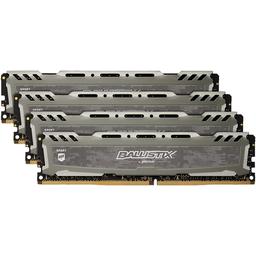 Crucial Ballistix Sport LT 32 GB (4 x 8 GB) DDR4-3000 CL16 Memory