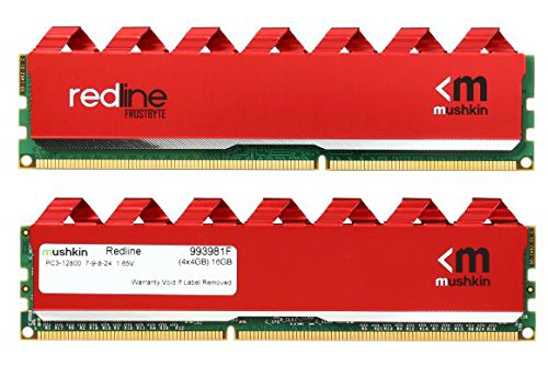 Mushkin Redline 16 GB (4 x 4 GB) DDR3-1600 CL7 Memory