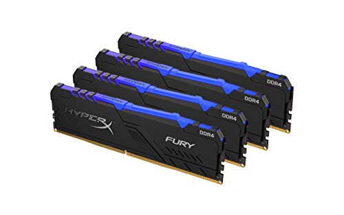 Kingston HyperX Fury RGB 64 GB (4 x 16 GB) DDR4-3466 CL16 Memory