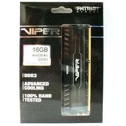 Patriot Viper 3 16 GB (4 x 4 GB) DDR3-1866 CL9 Memory
