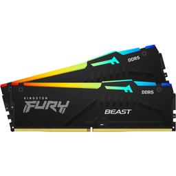 Kingston FURY Beast RGB 32 GB (2 x 16 GB) DDR5-5200 CL40 Memory
