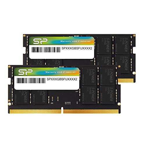 Silicon Power SU064GBSVU480F22AB 64 GB (2 x 32 GB) DDR5-4800 SODIMM CL40 Memory