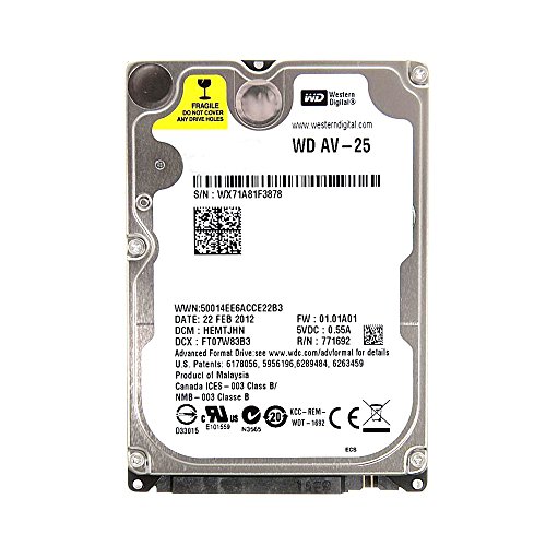 Western Digital AV 320 GB 2.5" 5400 RPM Internal Hard Drive